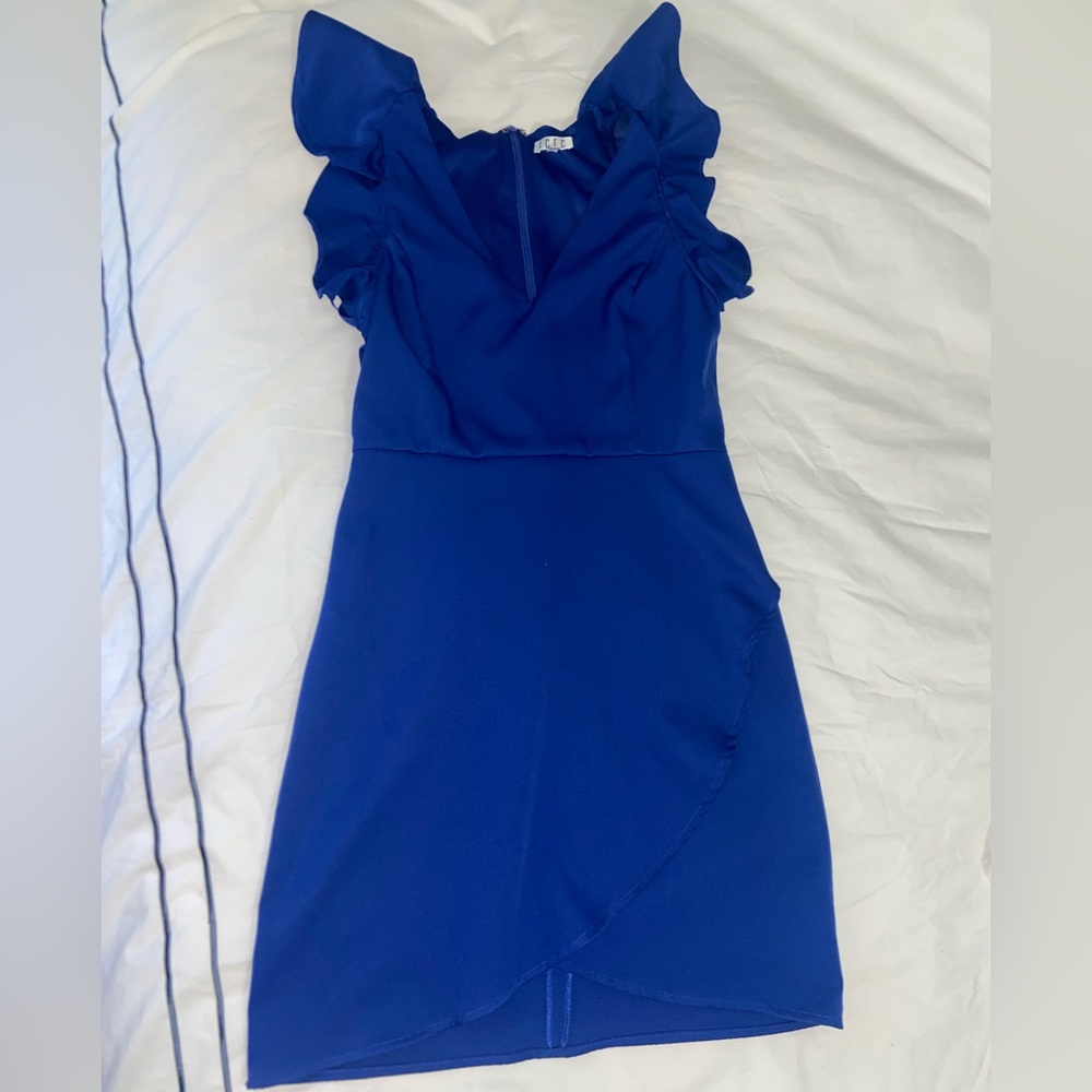 TCEC Royal Blue Ruffle Dress - Picture 2 of 5